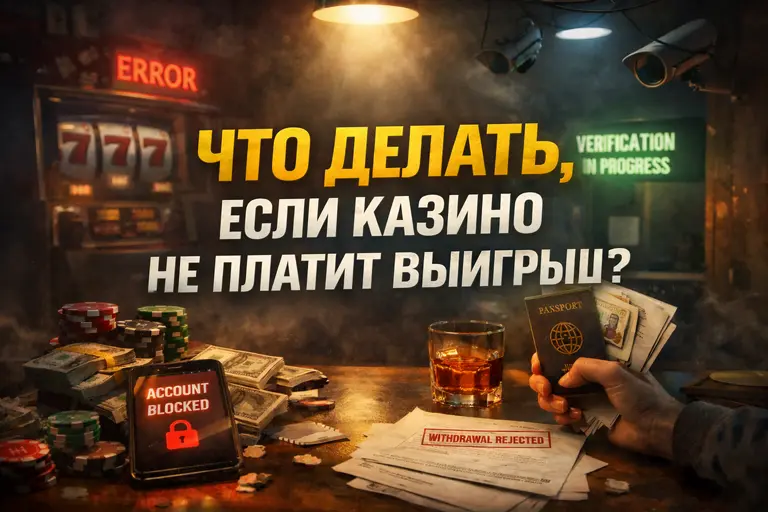 Что делать, если казино не выплачивает выигрыш: вывод pending, блокировка аккаунта и повторный KYC